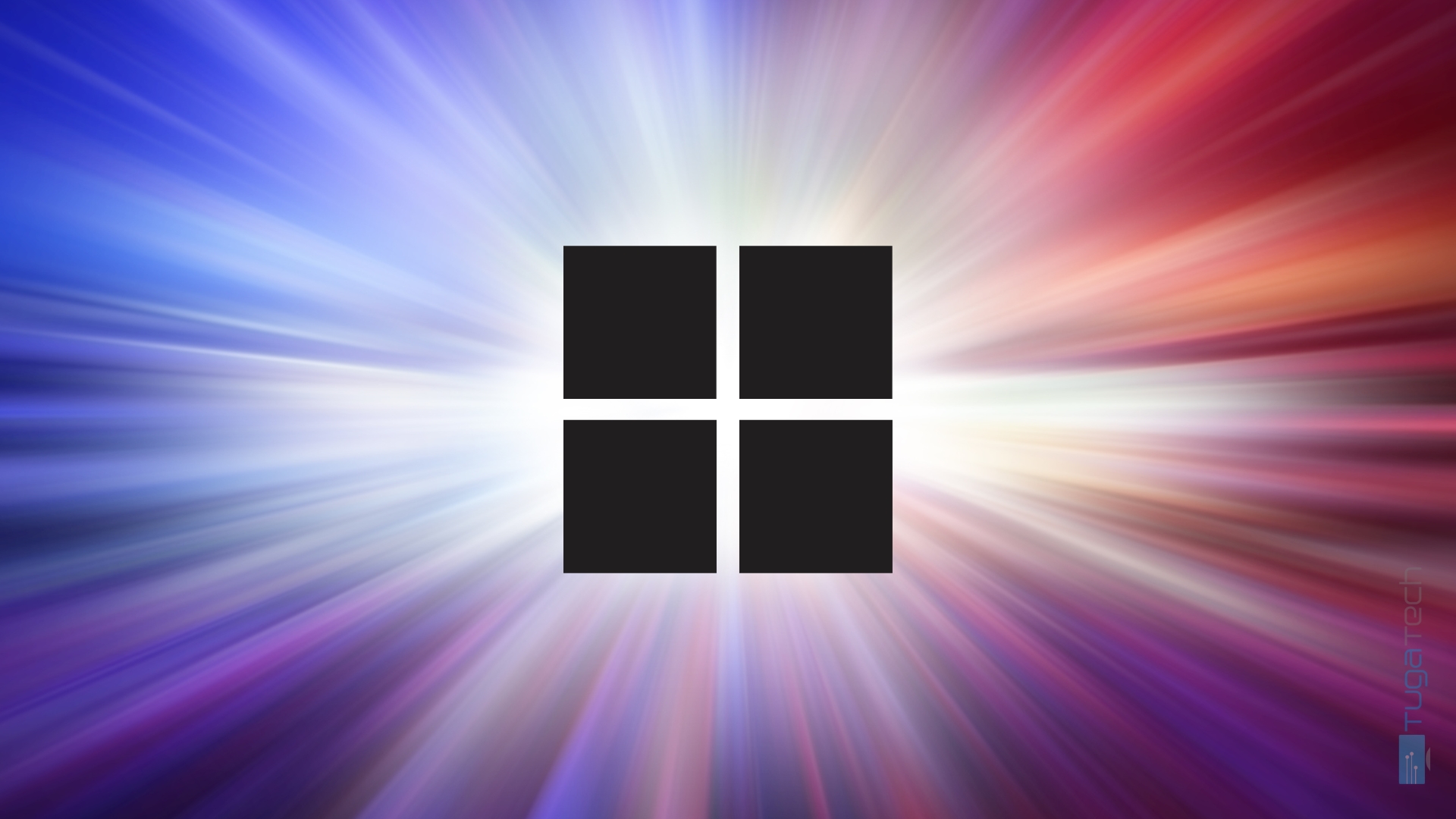 logo do Windows com fundo de velocidade