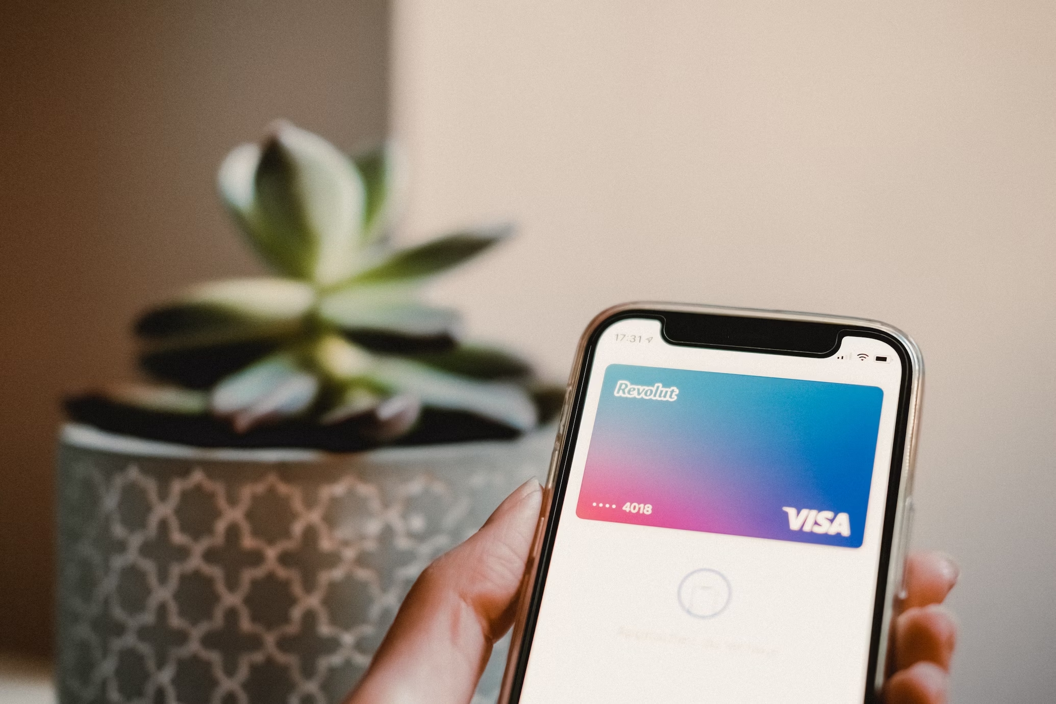 Cartão do Revolut em app