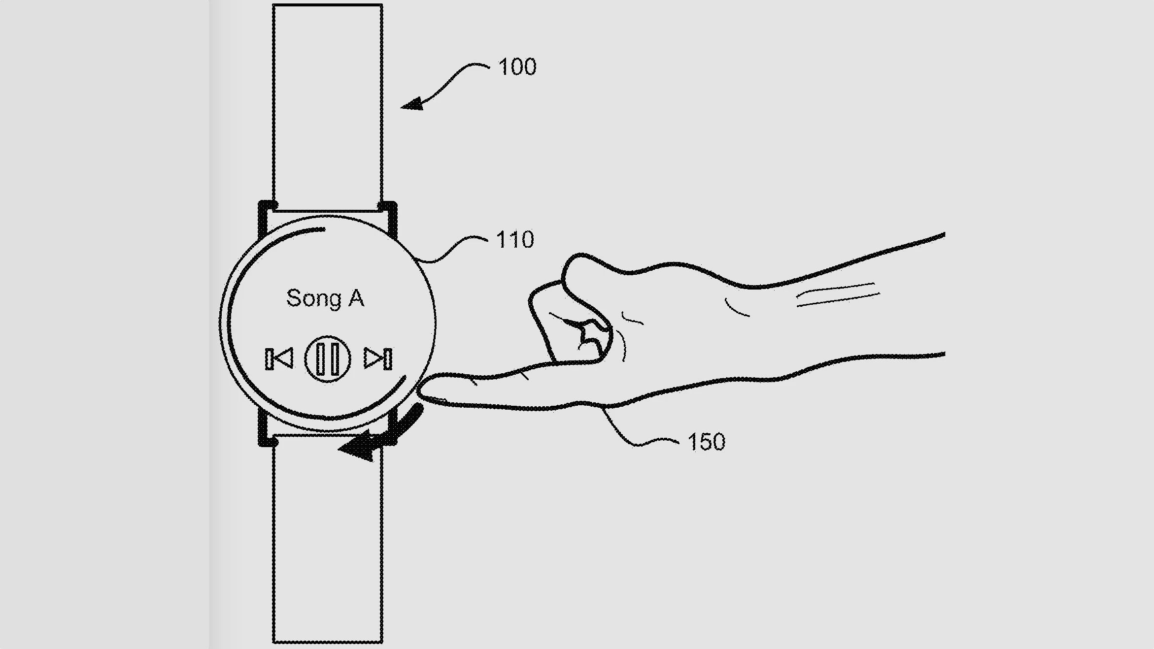 imagem da patente da google sobre controlo por gestos