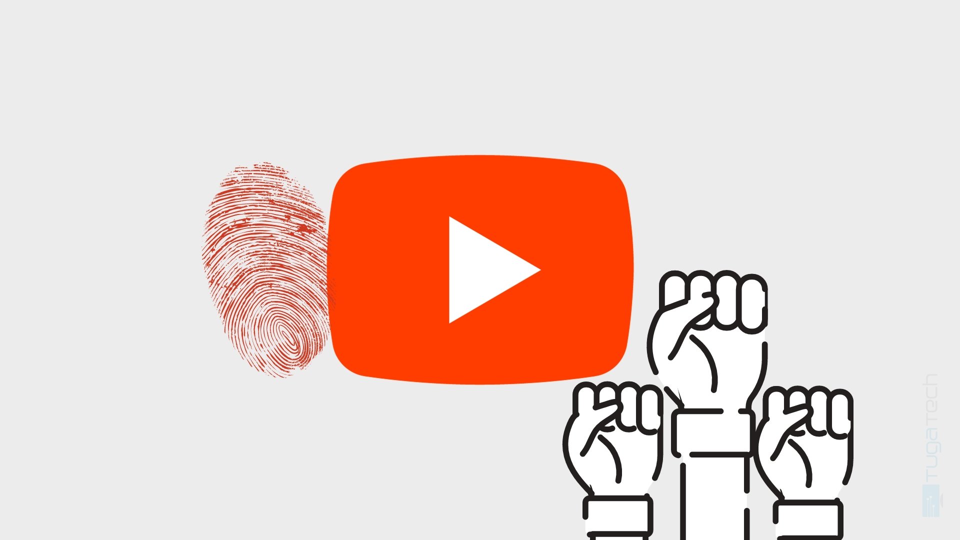Youtube com imagem de revolta e tracking
