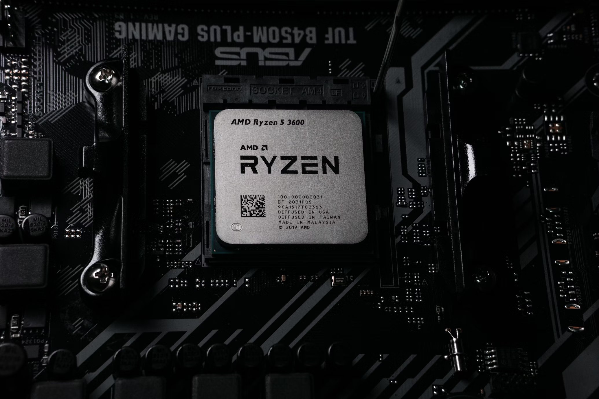 Processador da AMD em motherboard