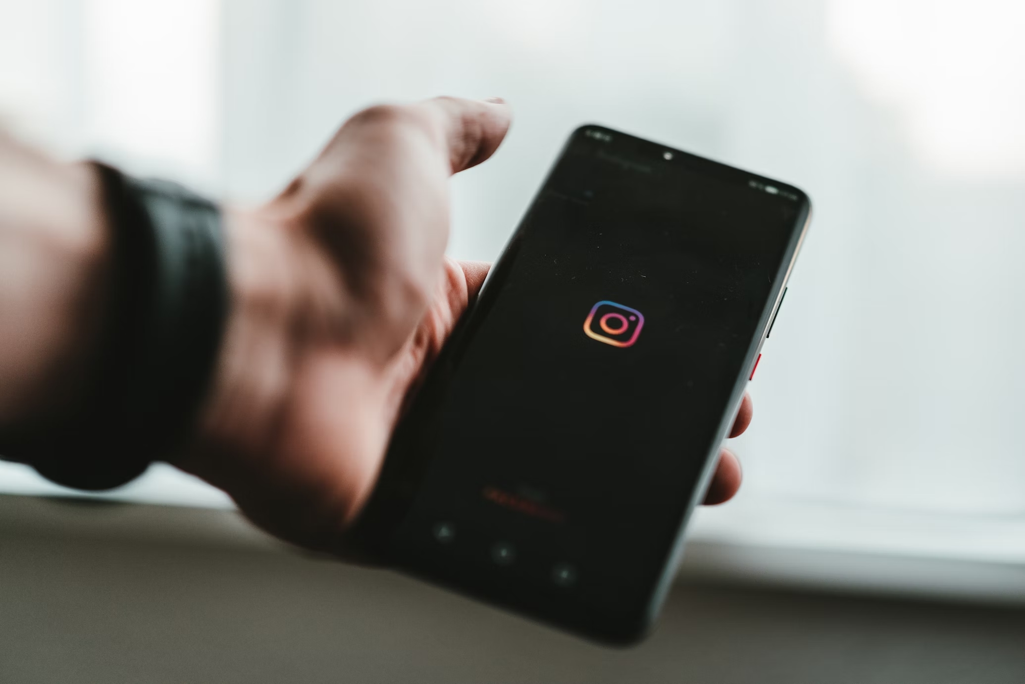 Instagram em smartphone