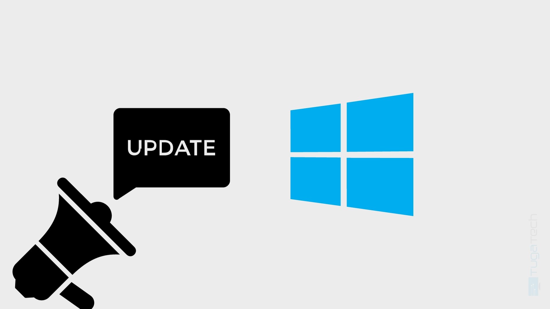 Logo do Windows 10 com atualização