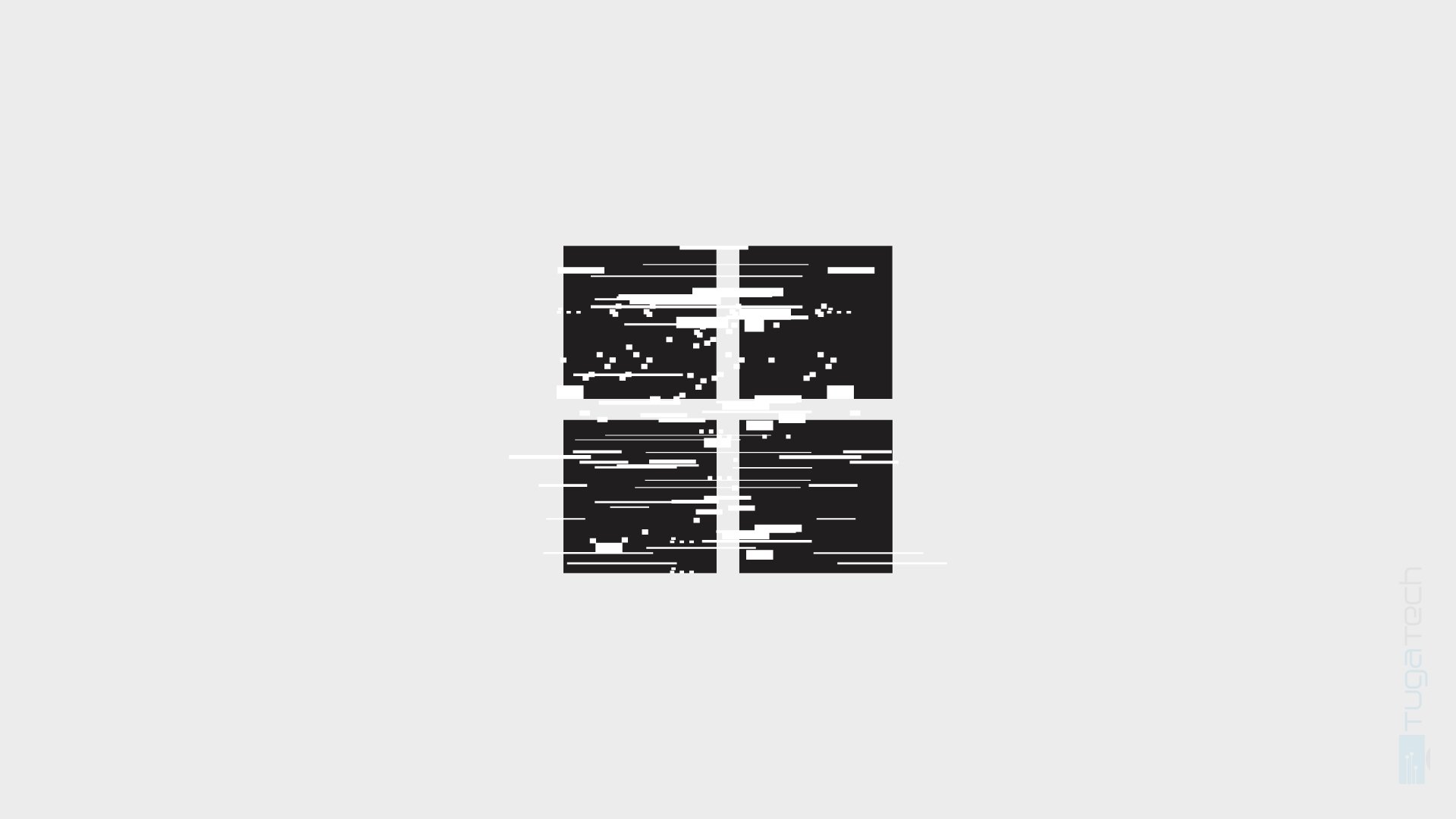 logo do windows com glitch