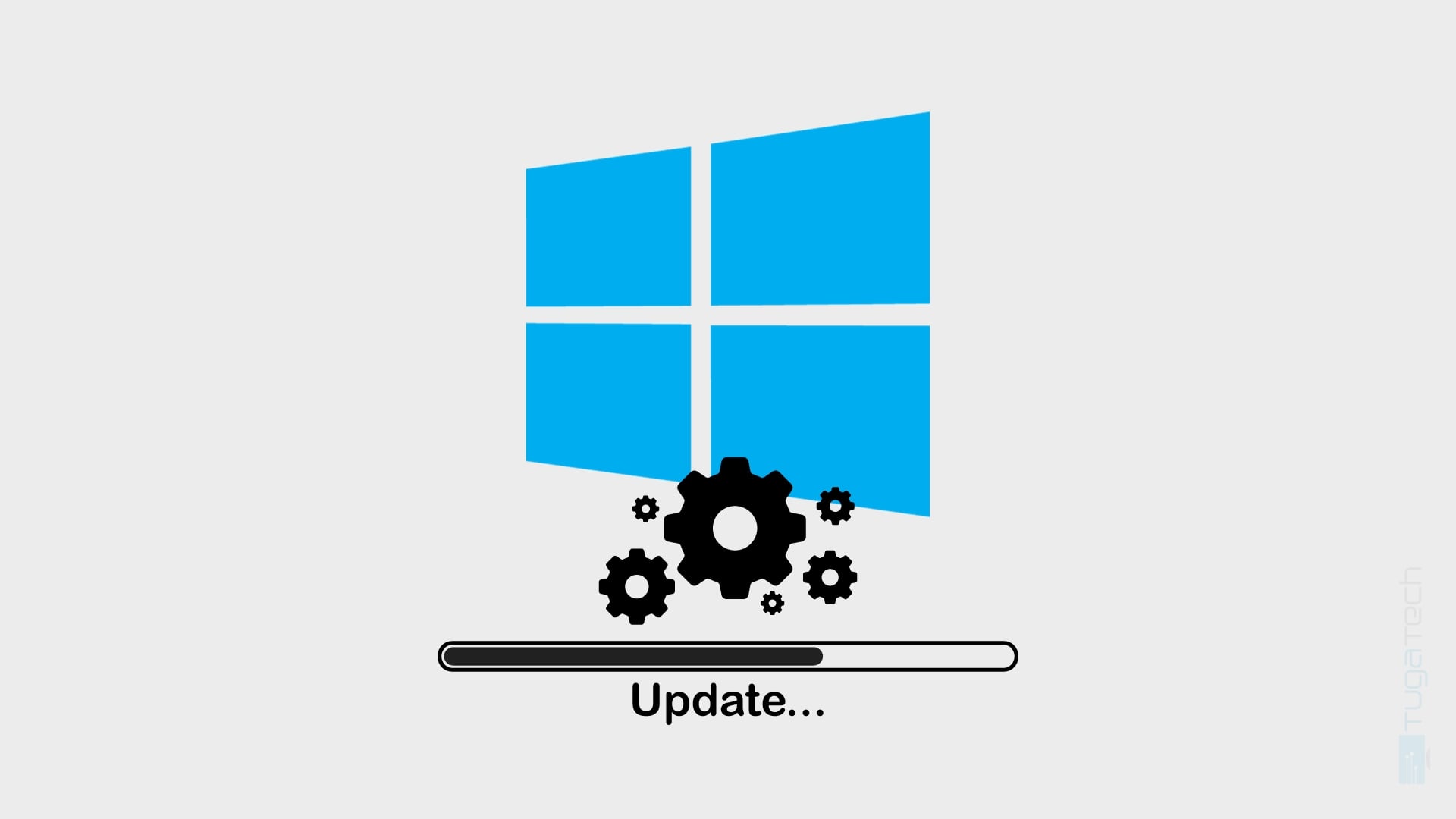 Windows 10 logo com atualização