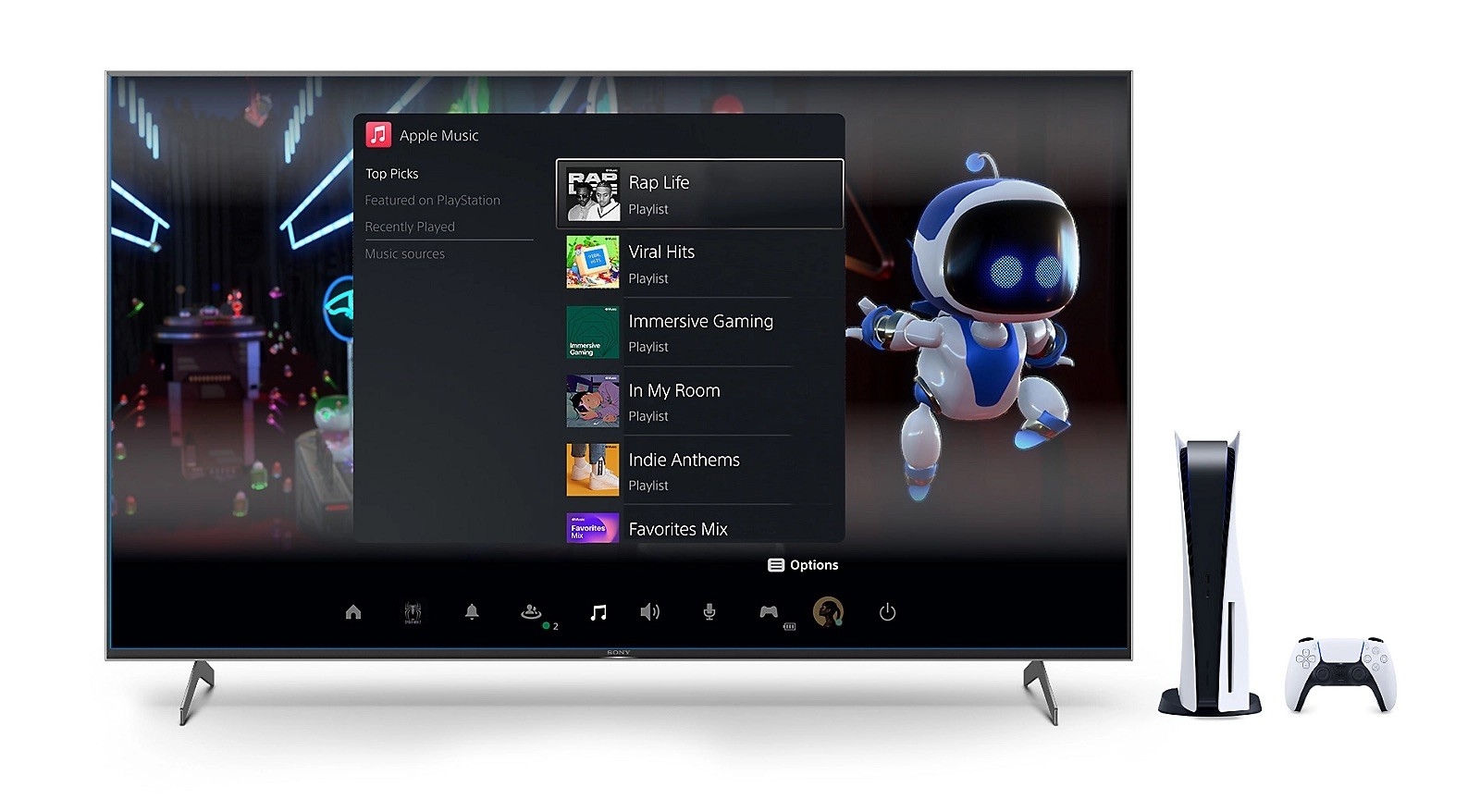 Apple Music na PS5