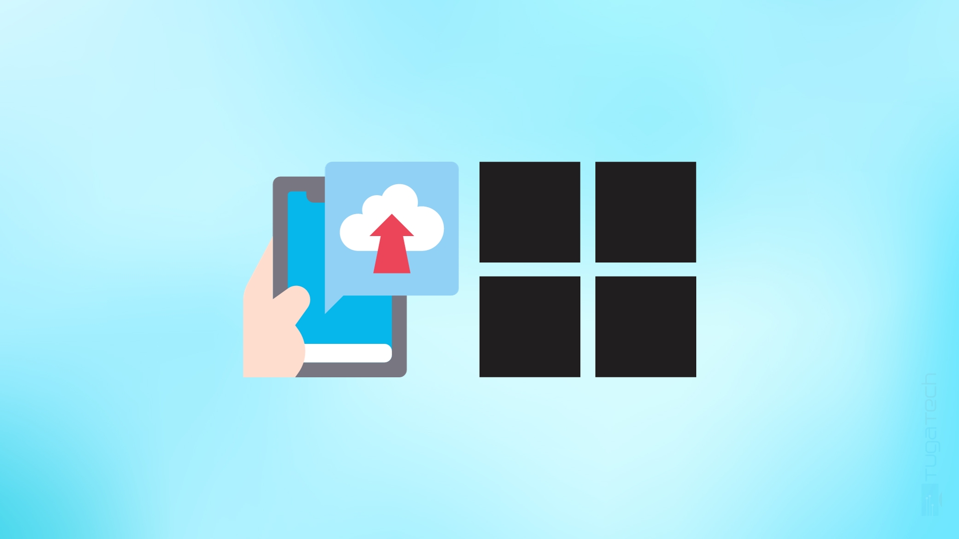 logo do windows com smartphone