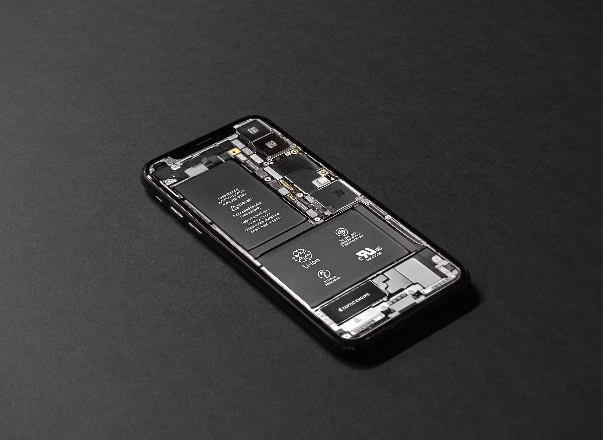 Apple iphone bateria interior