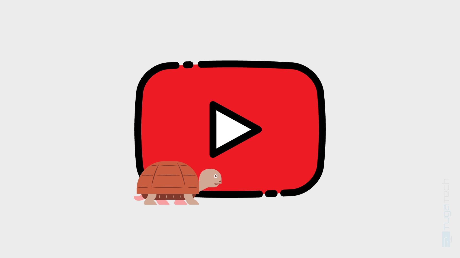 Logo do youtube com tartaruga