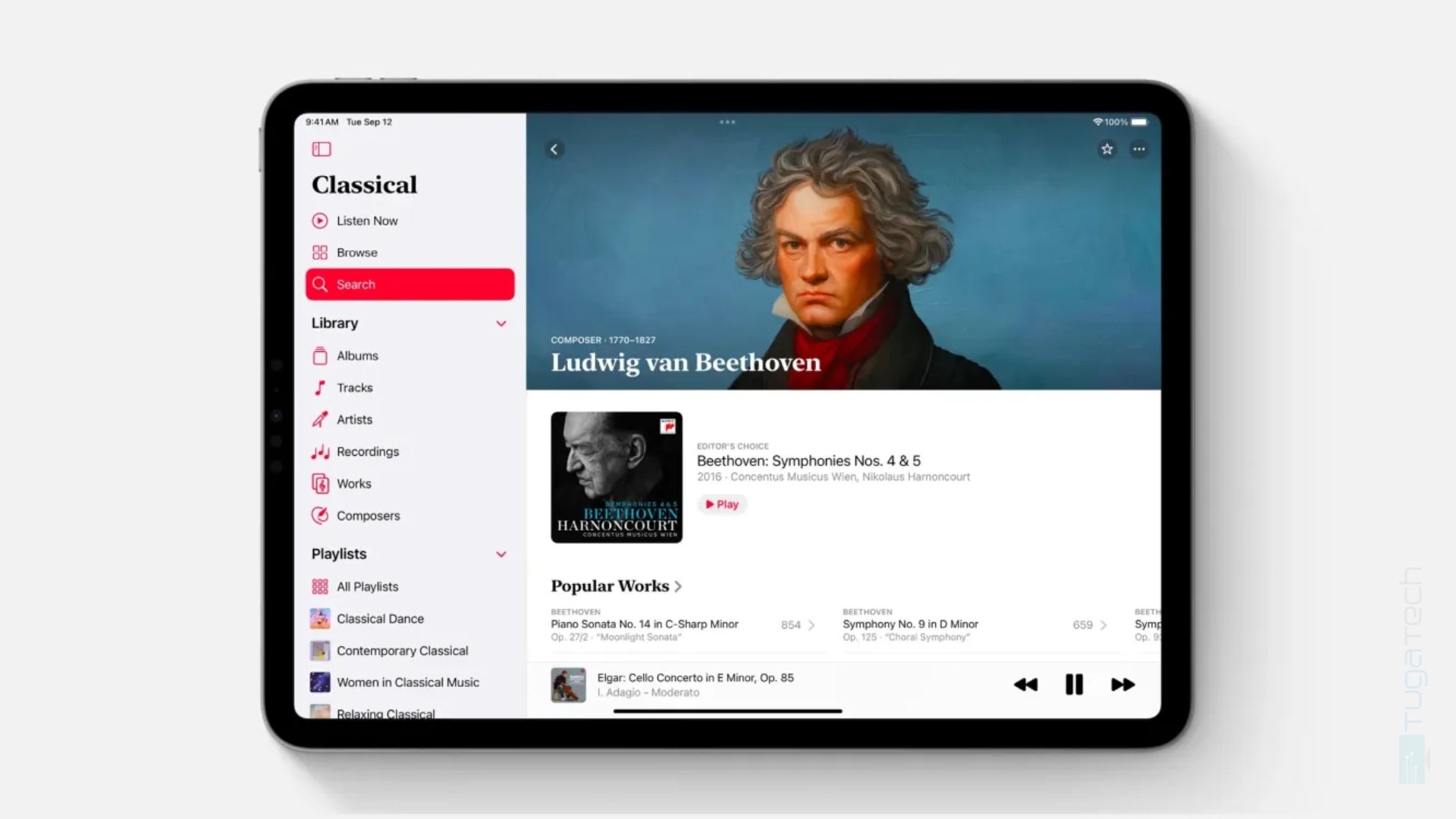 Apple Music classic no iPad