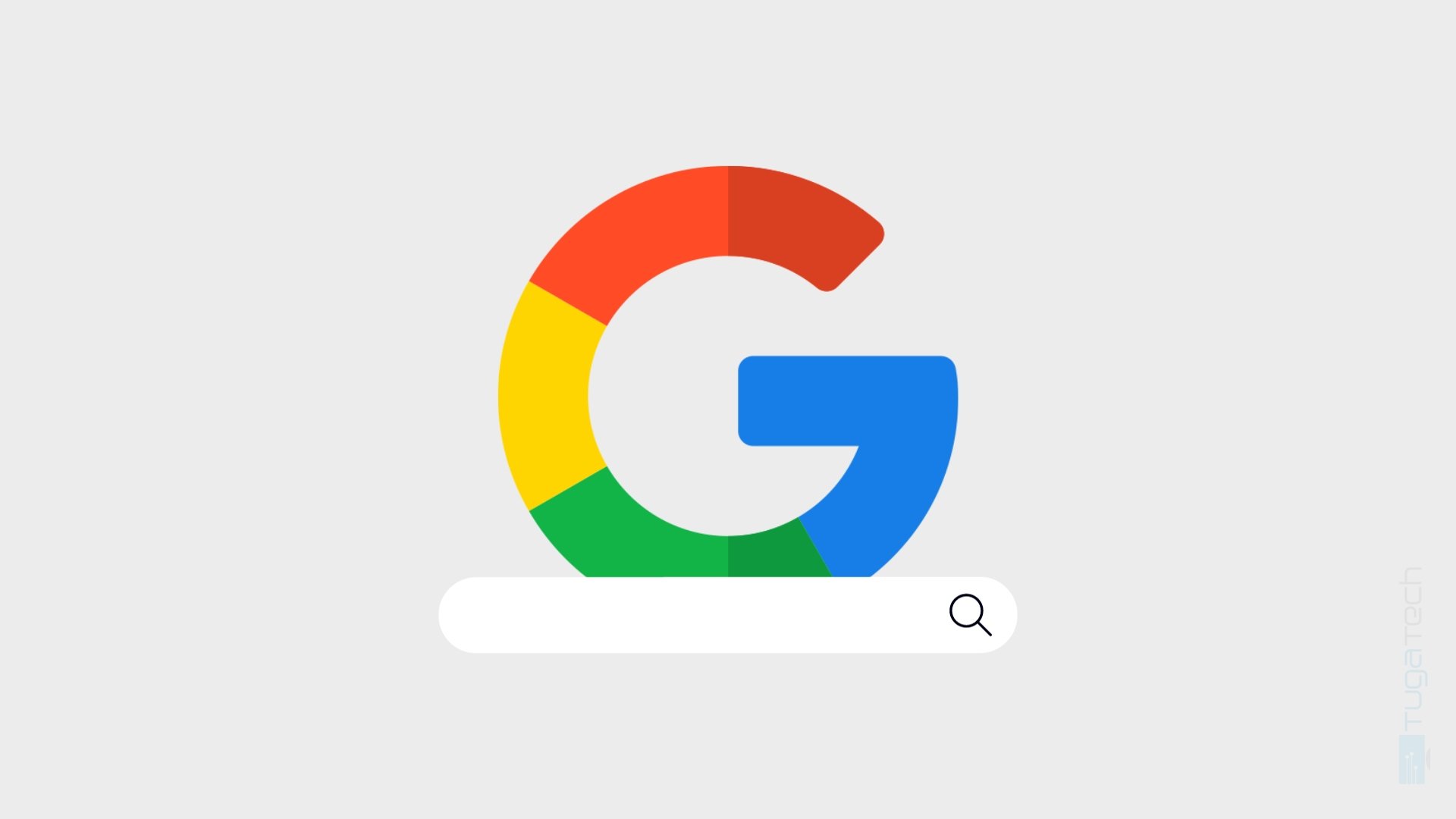 Logo da Google com barra de pesquisa