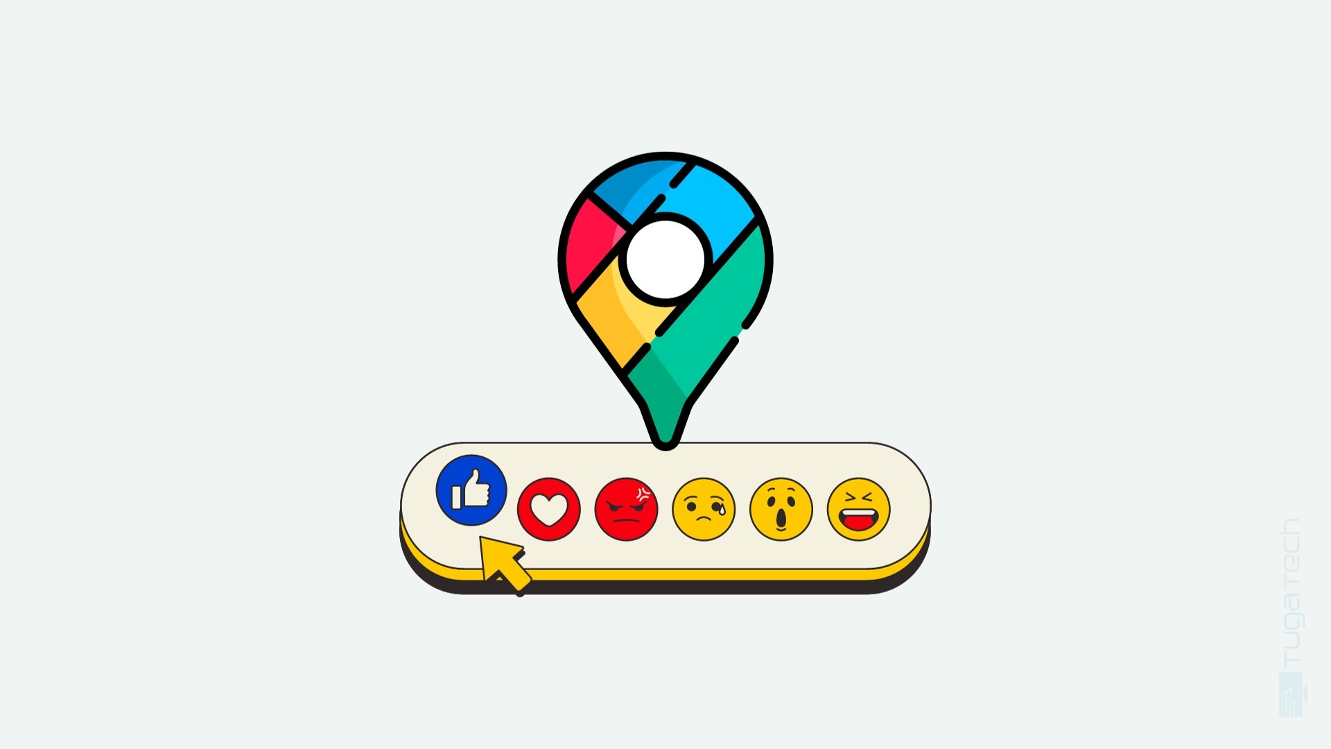 Google Maps com reações emojis