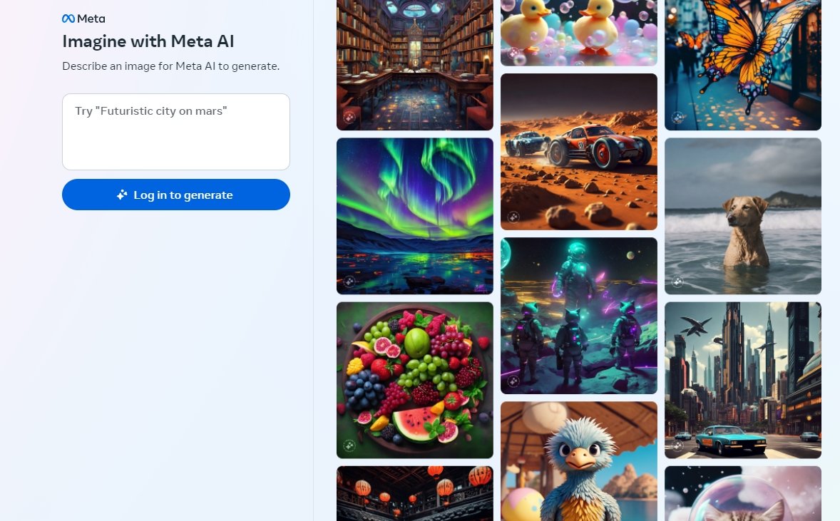 Meta lanza un portal para crear imágenes mediante inteligencia artificial
