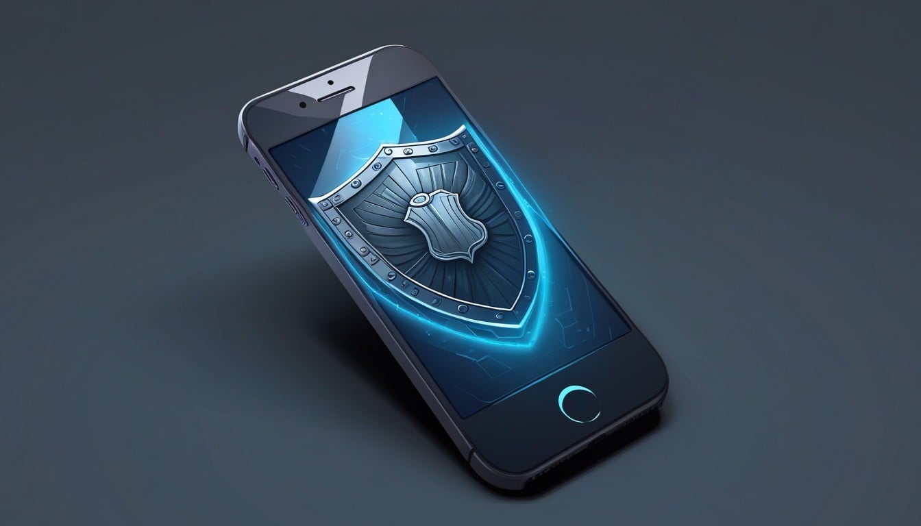 Apple iPhone com ecrã de escudo