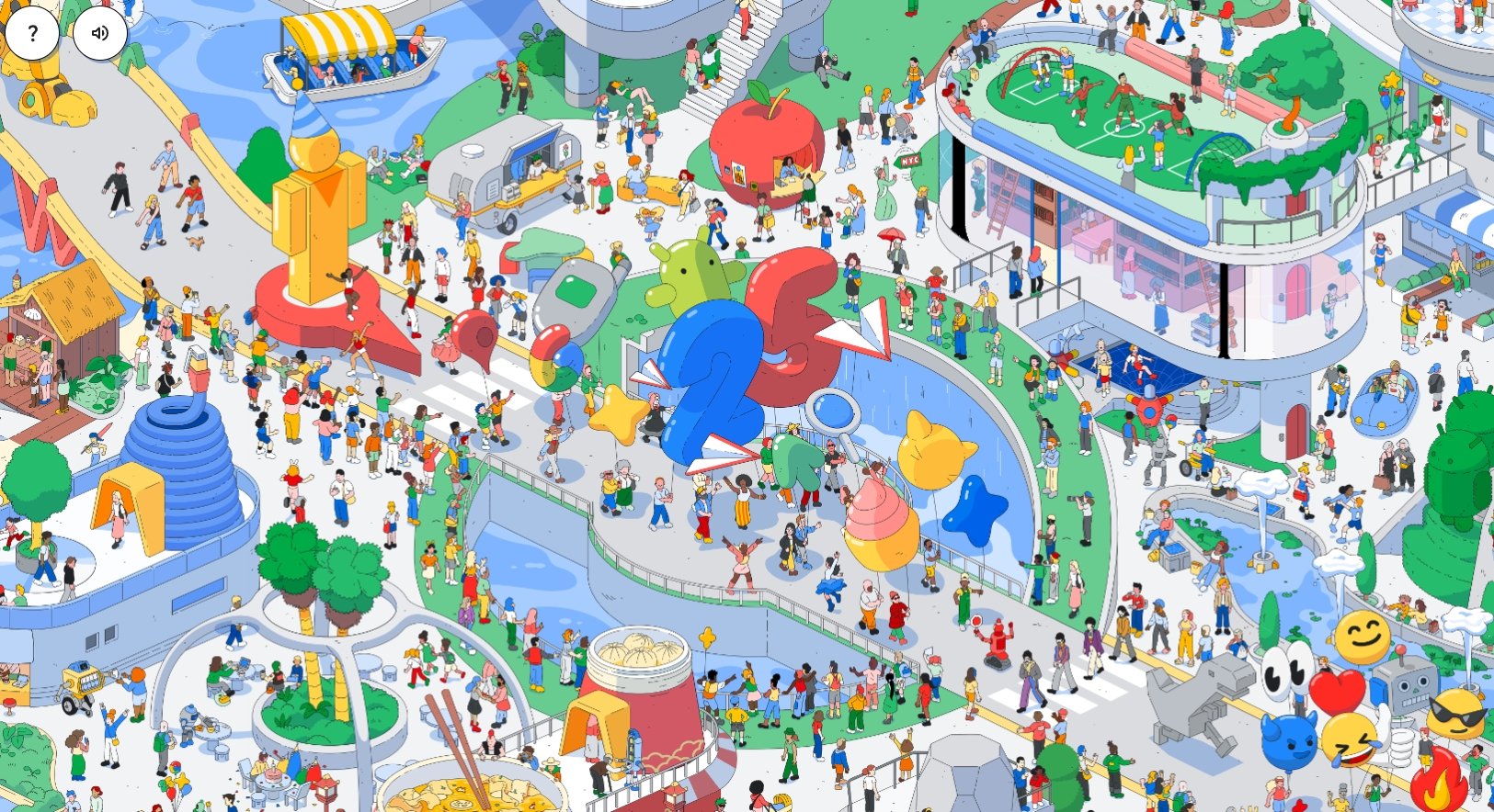 Google lança novo jogo interativo com doodle de celebração de 25 anos