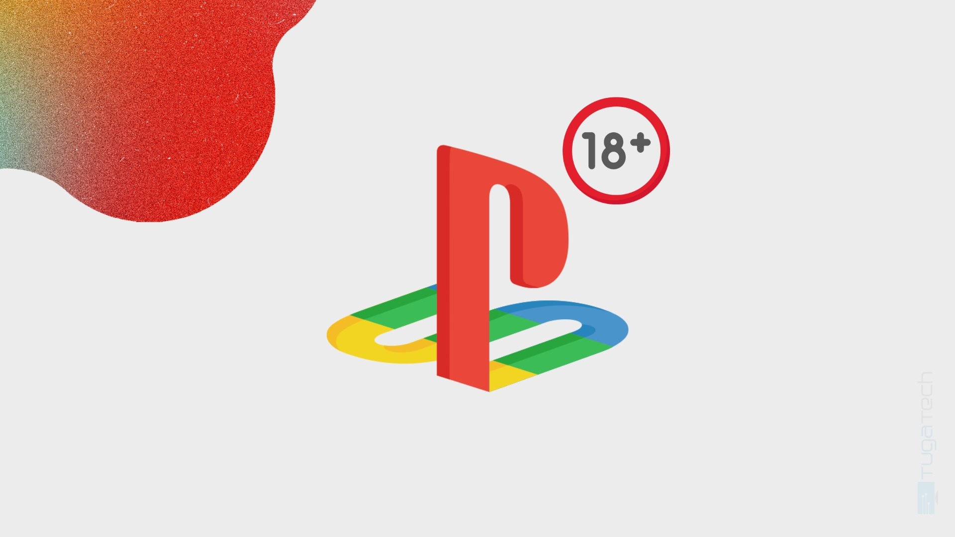 Logo da playstation com +18