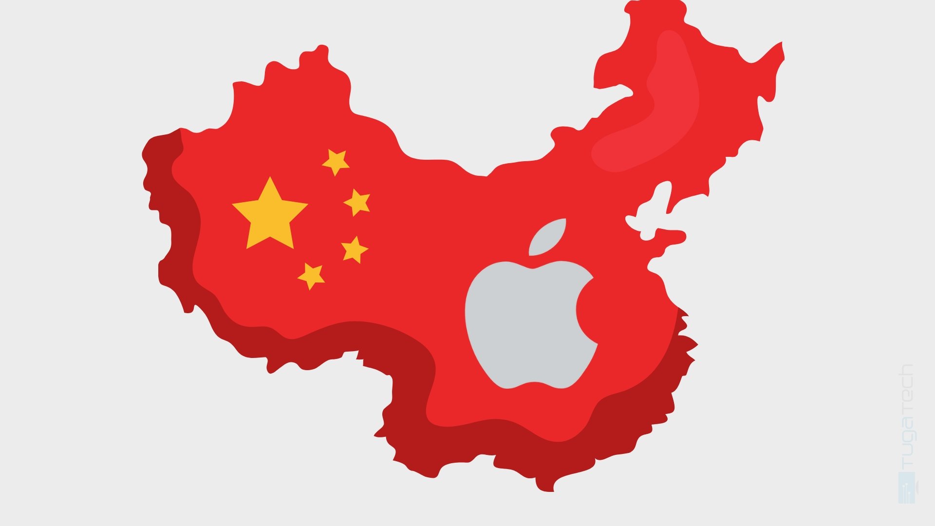 Apple dentro da china
