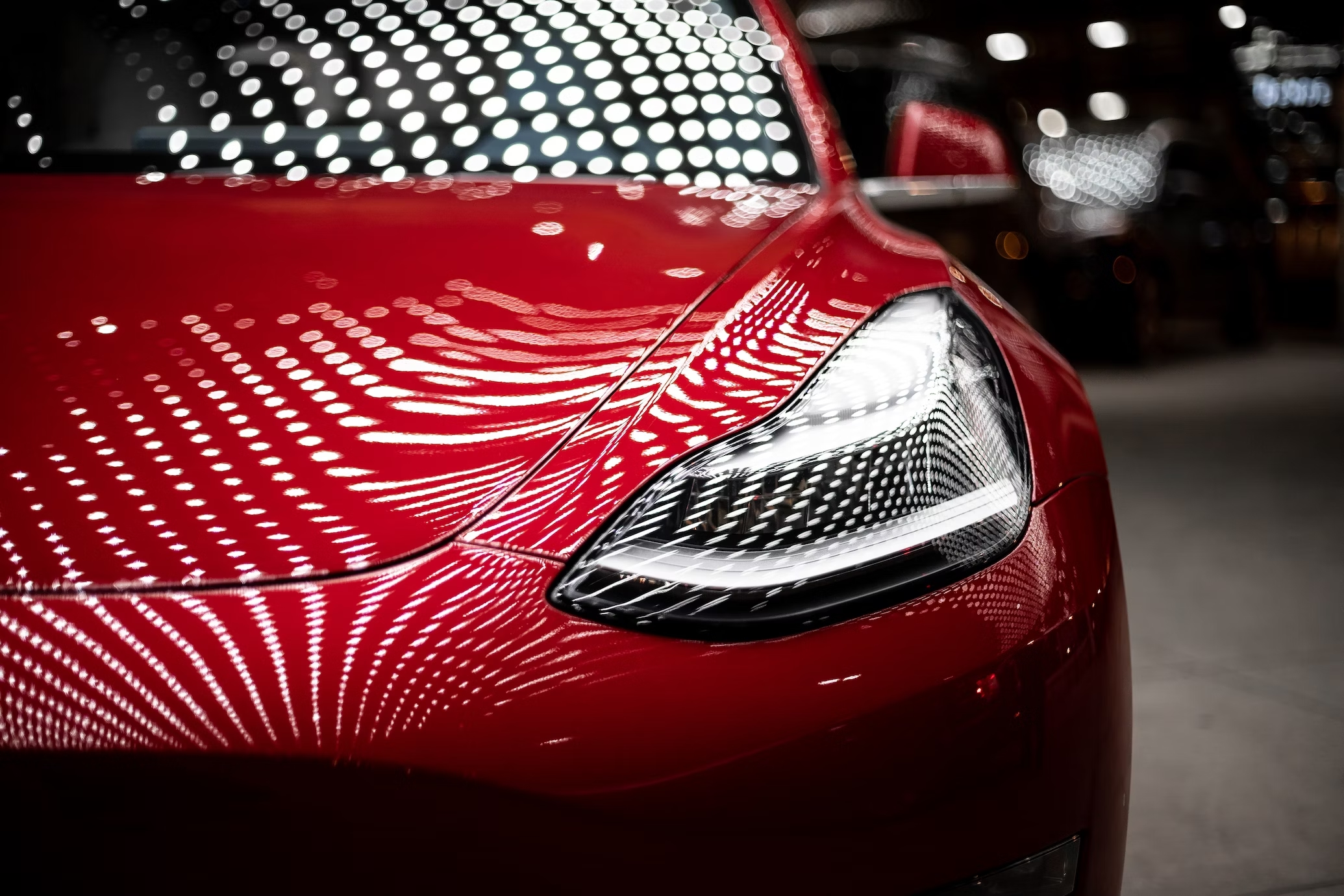 parte frontal da tesla
