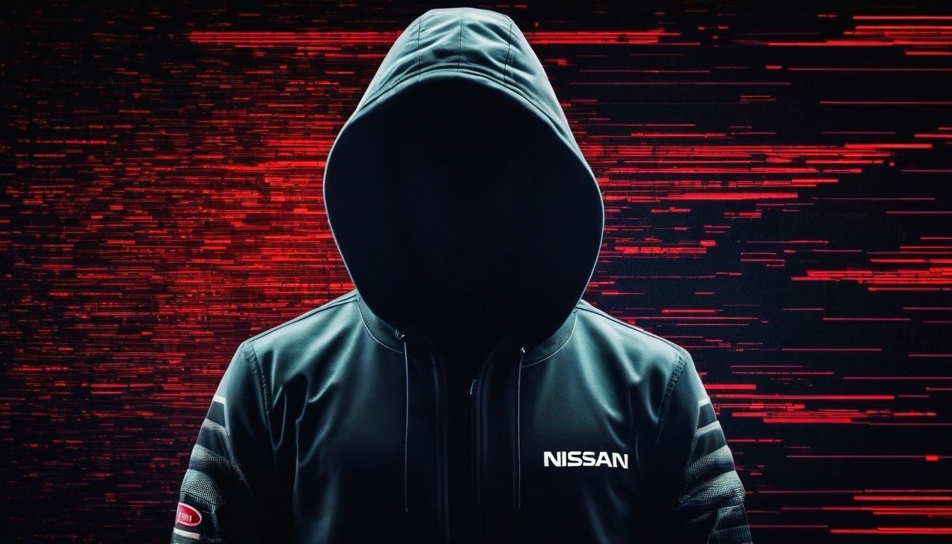 Hacker com camisa da Nissan