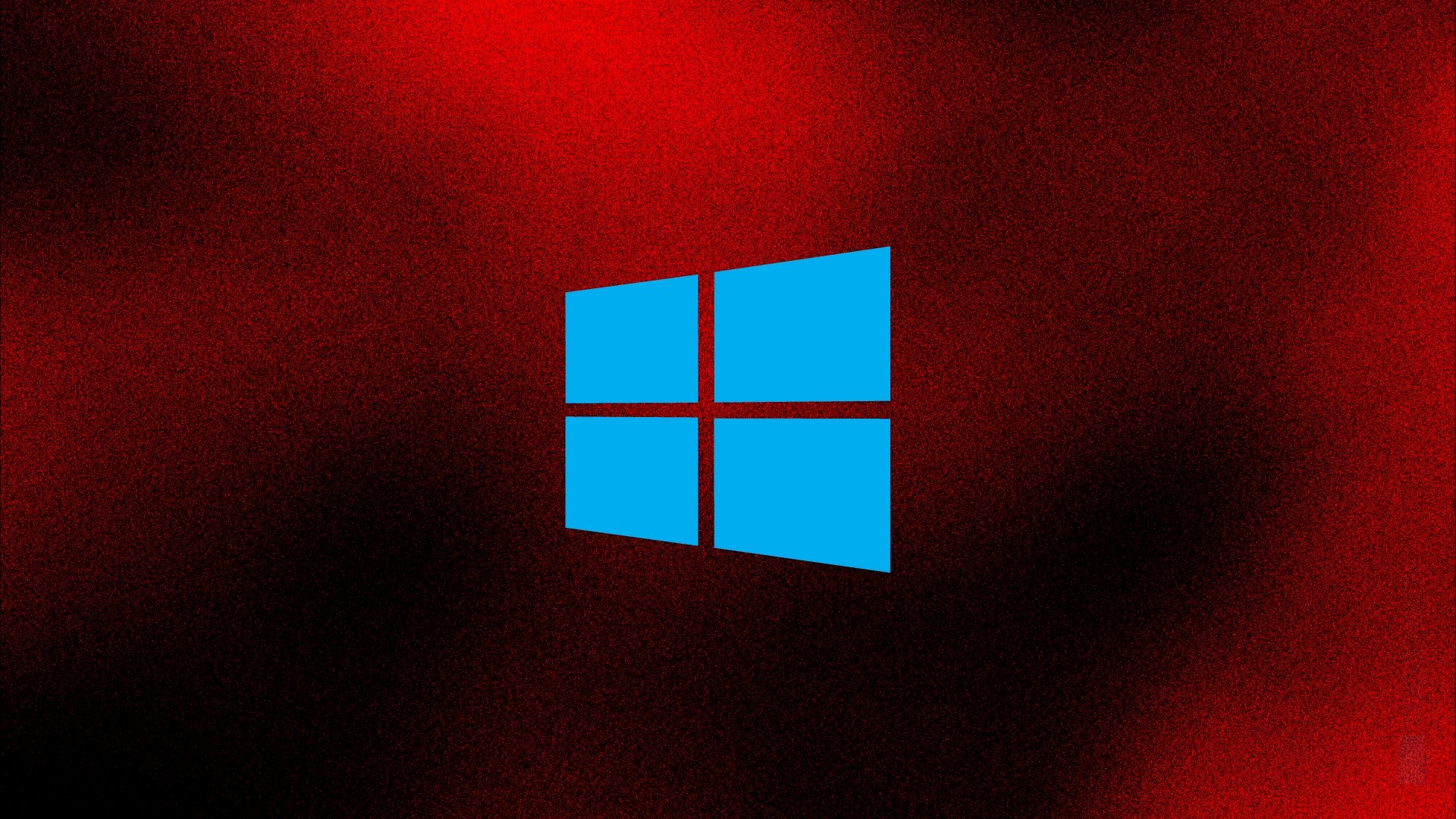 Windows 10 logo com fundo vermelho