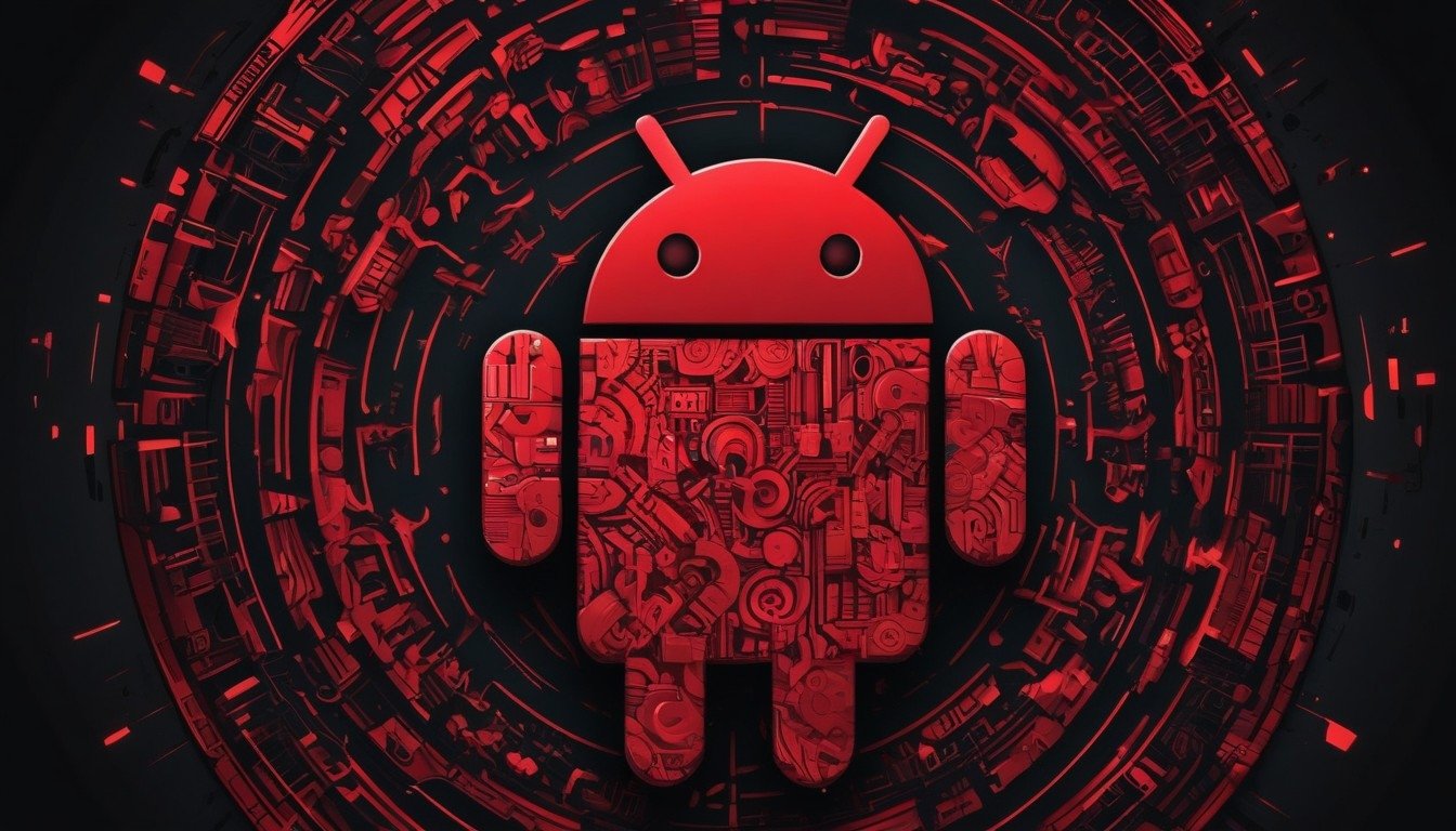 Android vermelho com bugs