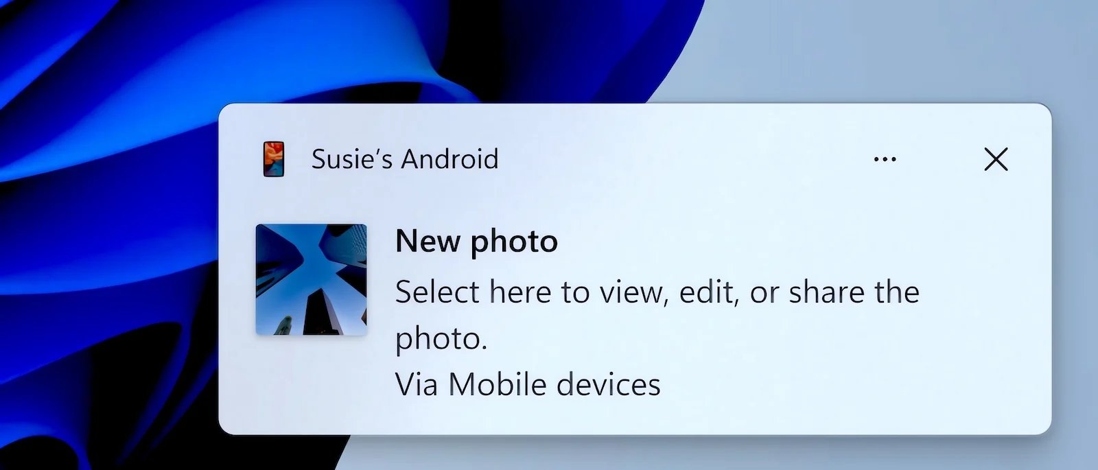 notificação de nova foto no android