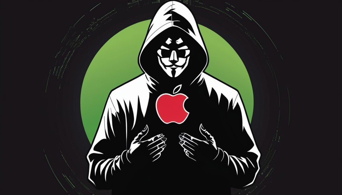 hacker com logo da Apple