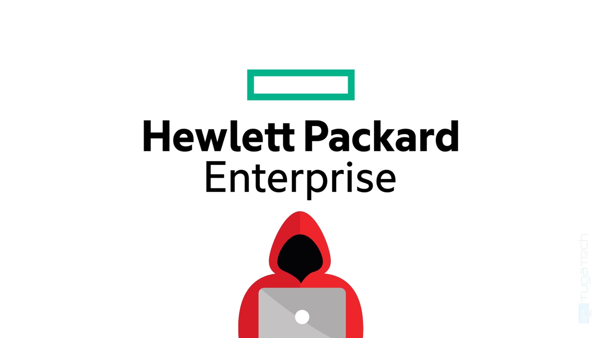 HPE hacker em imagem com logo