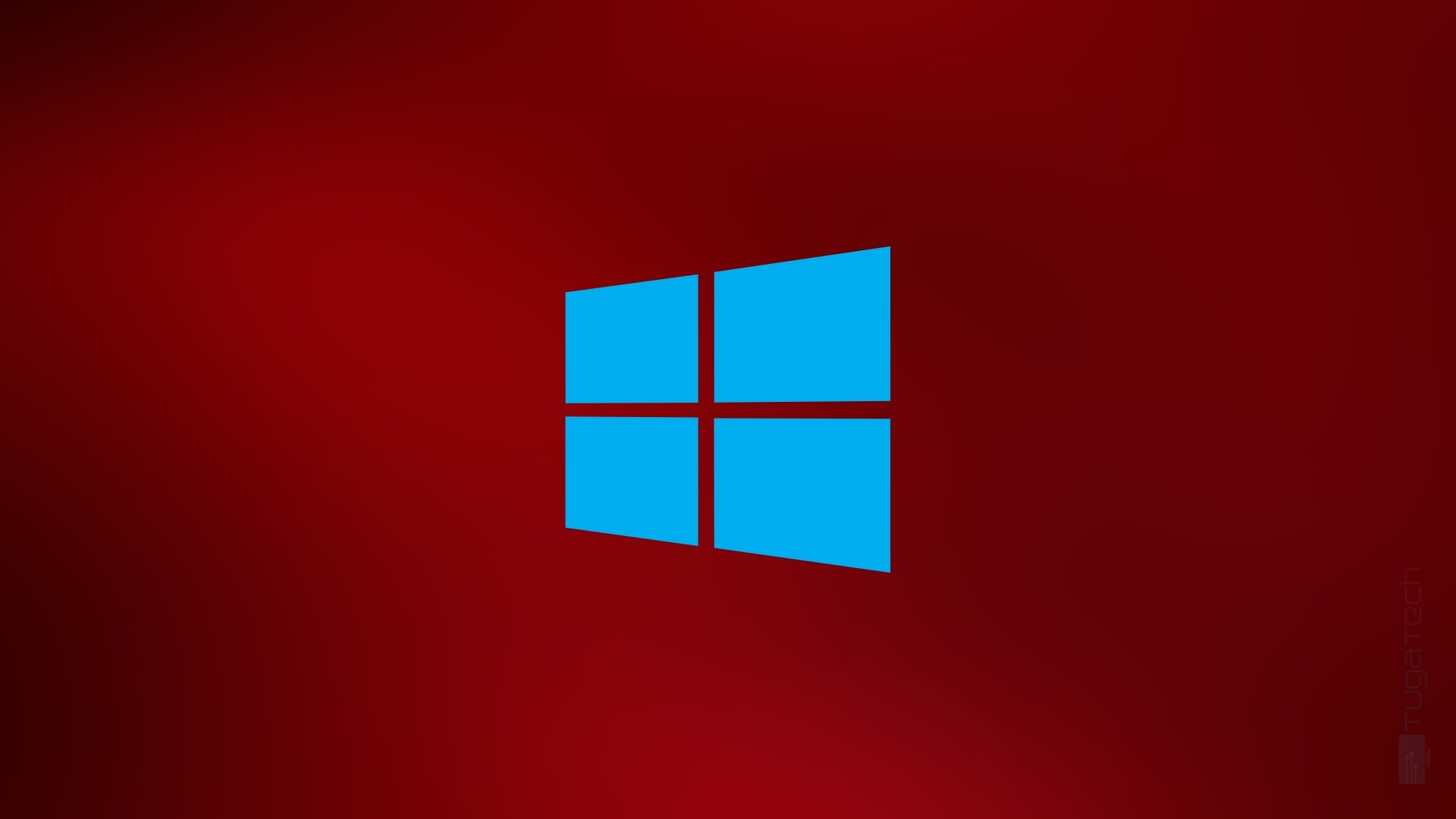 windows logo em fundo vermelho