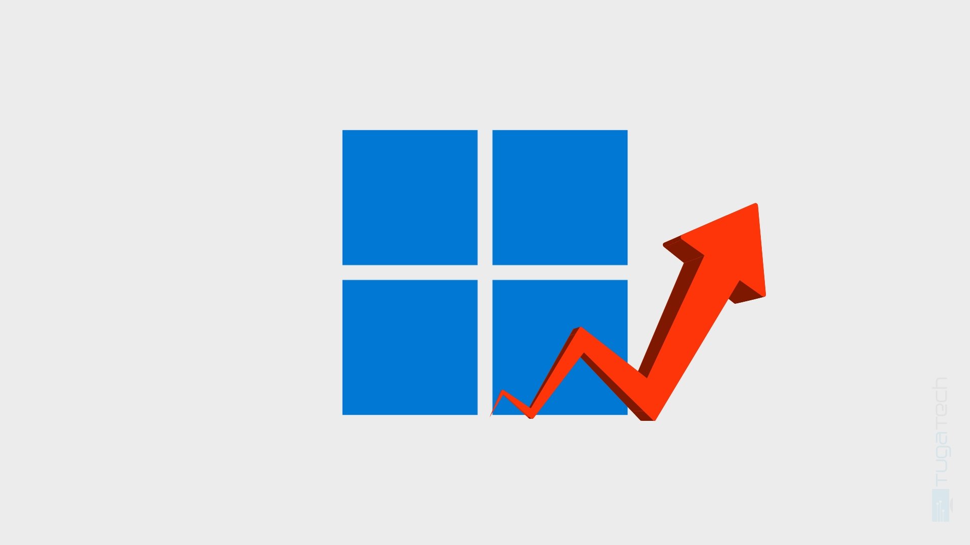 Windows logo a crescer