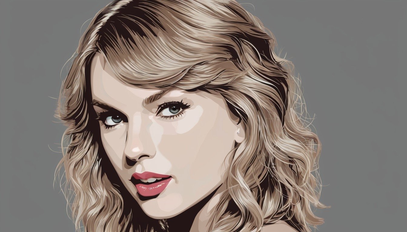 Imagem de desenho da Taylor Swift