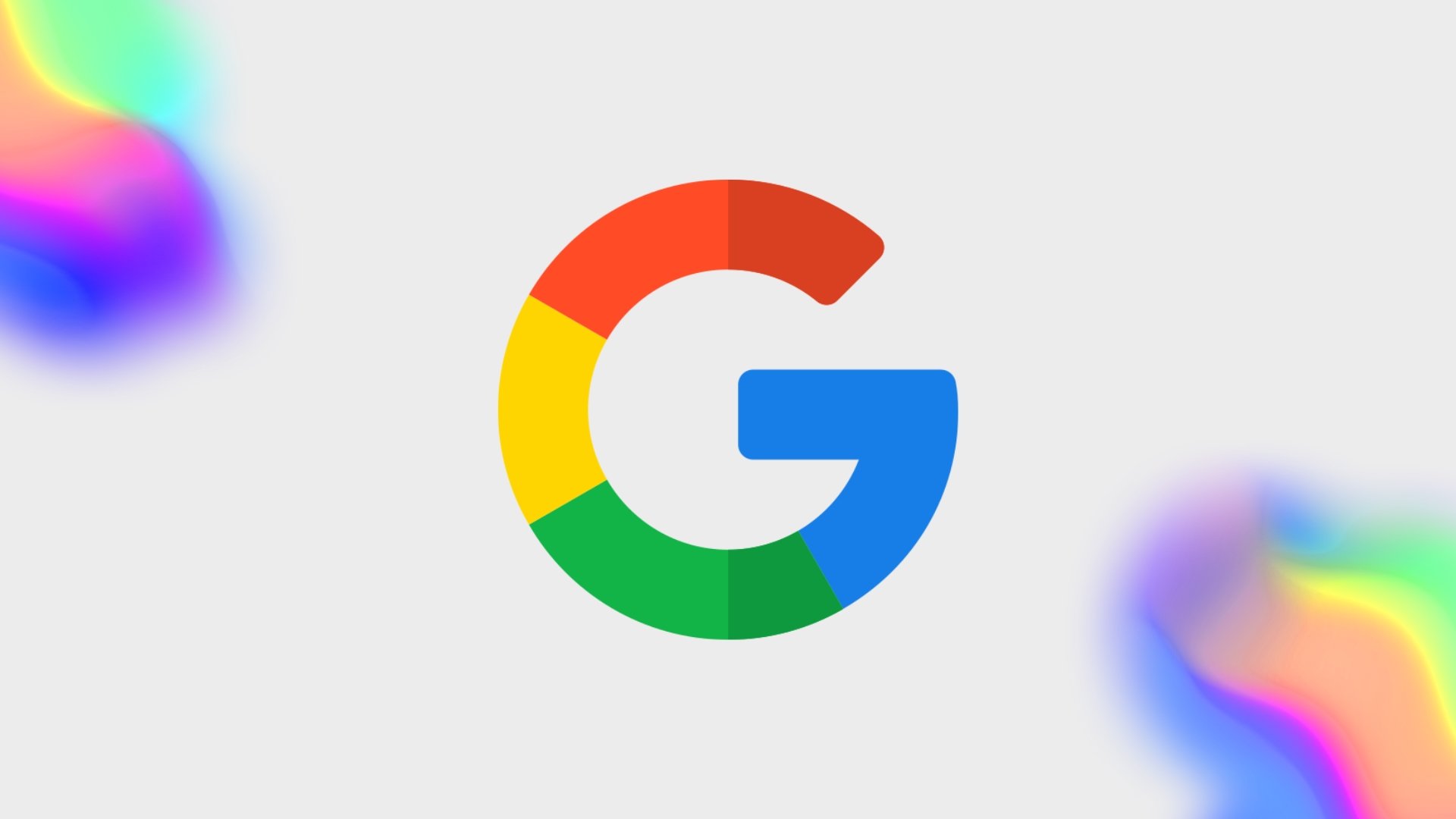Google logo com cores
