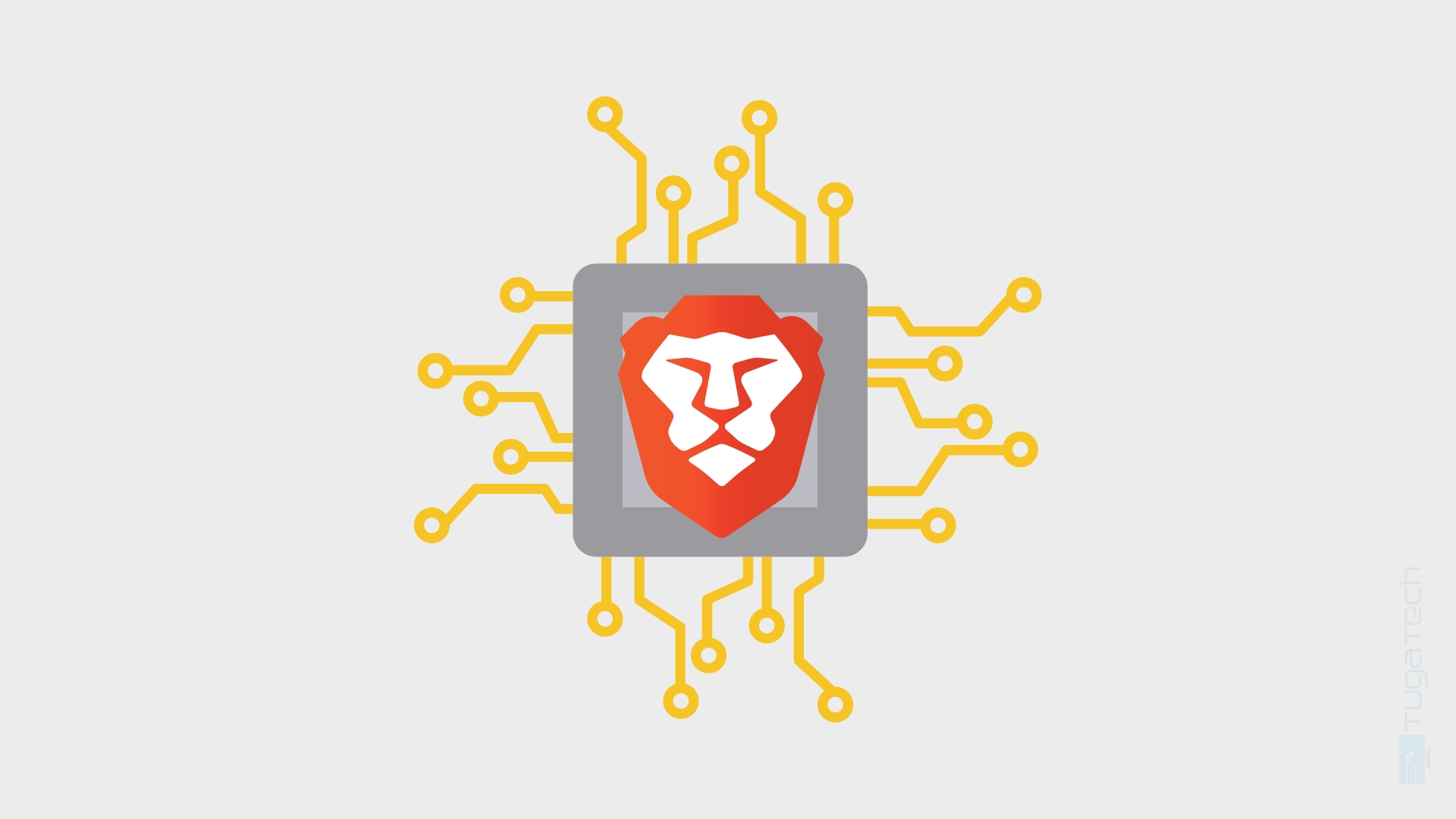 logo do brave em chip
