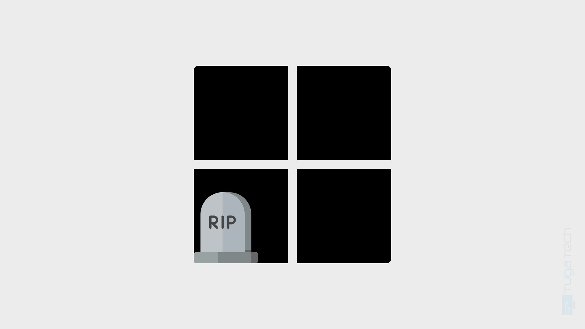 Microsoft com sinal de RIP