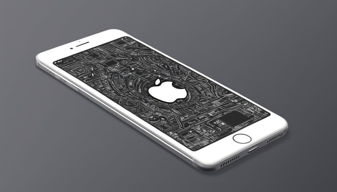 smartphone com logo da Apple