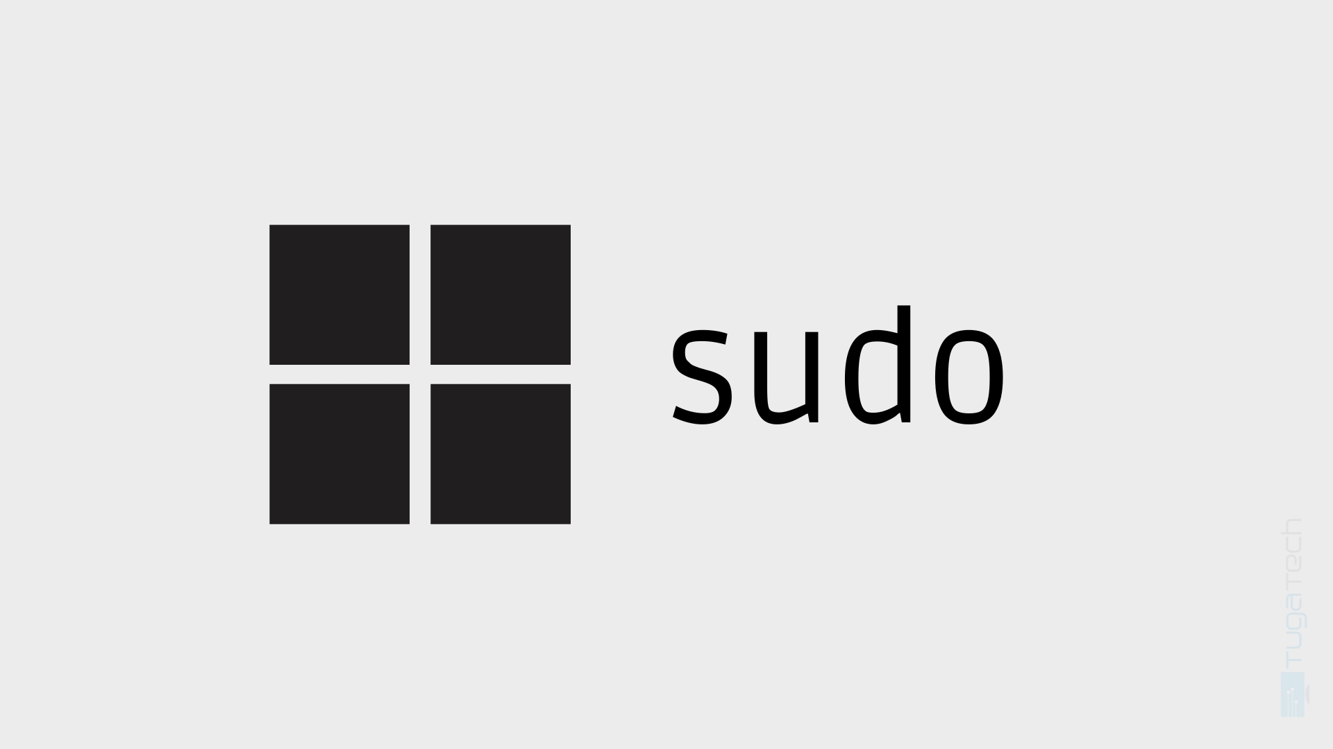 logo do windows com sudo