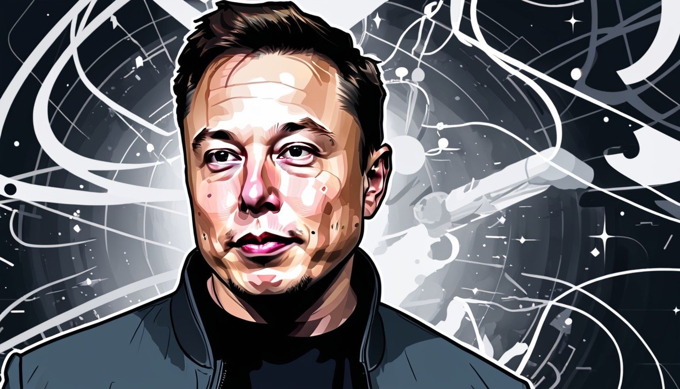 Elon Musk desenho
