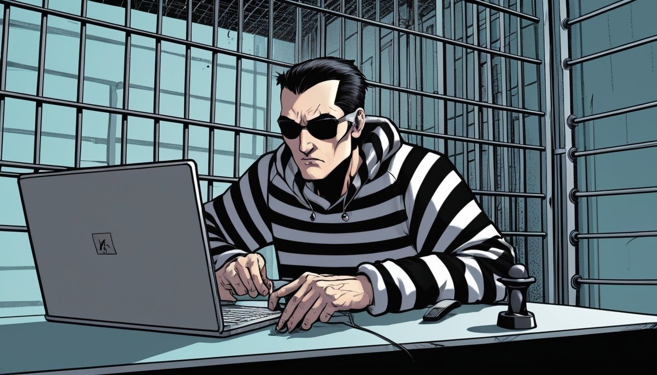Hacker na prisão
