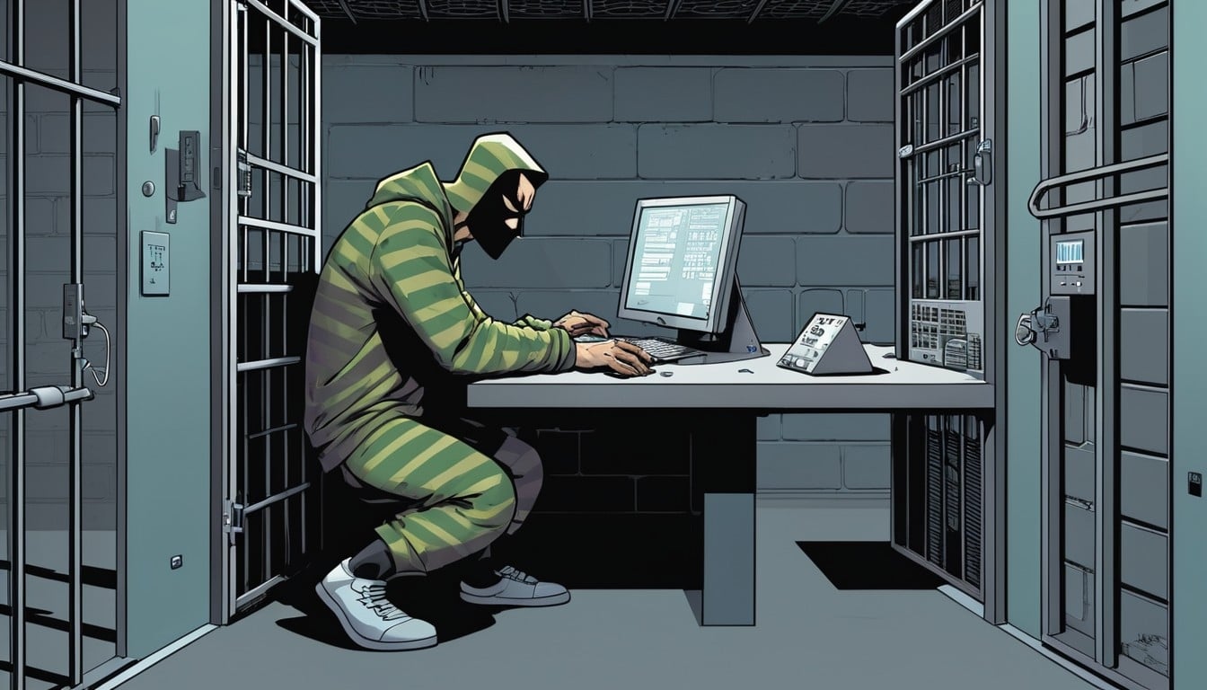 Hacker na prisão
