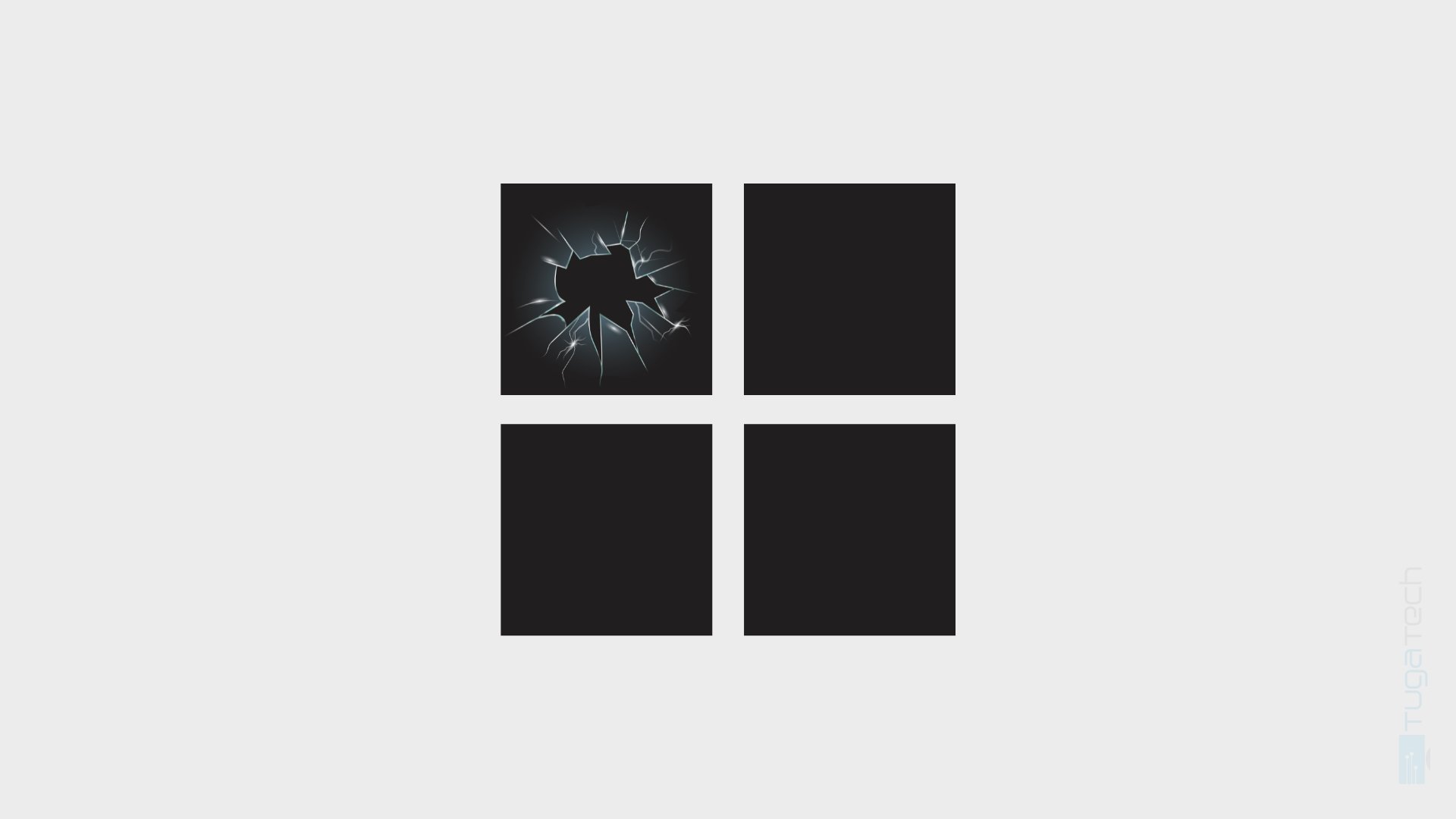Windows logo partido