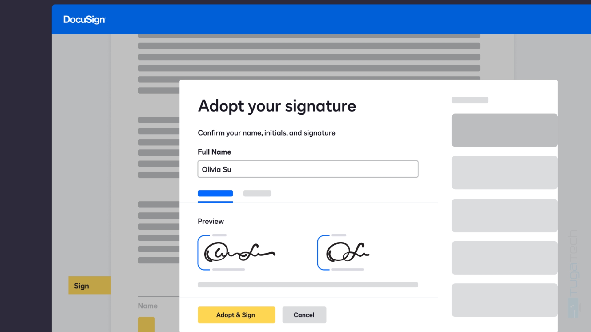 Docusign imagem da plataforma