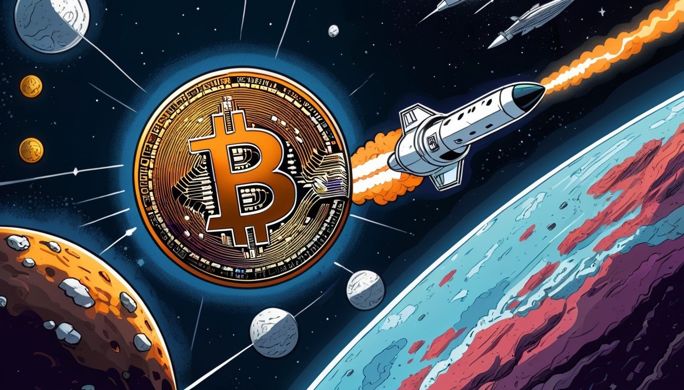 Bitcoin no espaço
