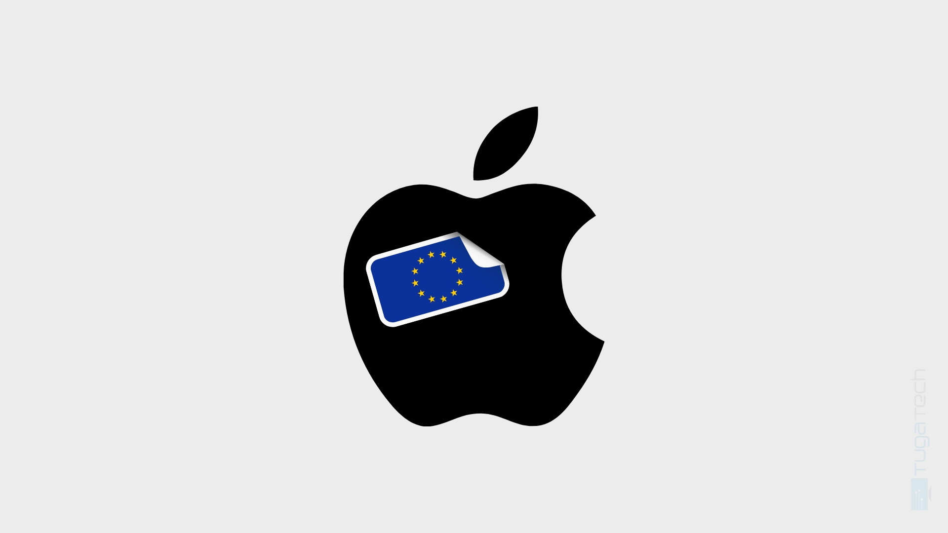 apple com bandeira da UE