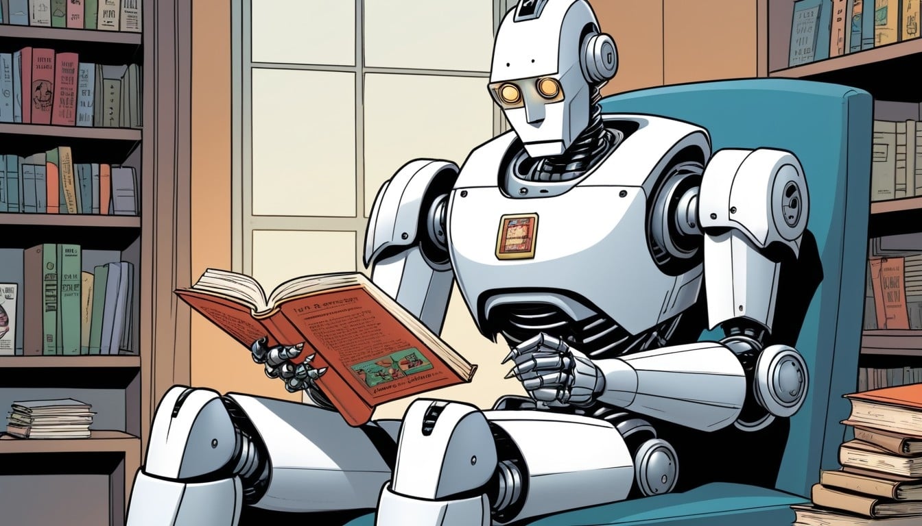 Robot a ler livro
