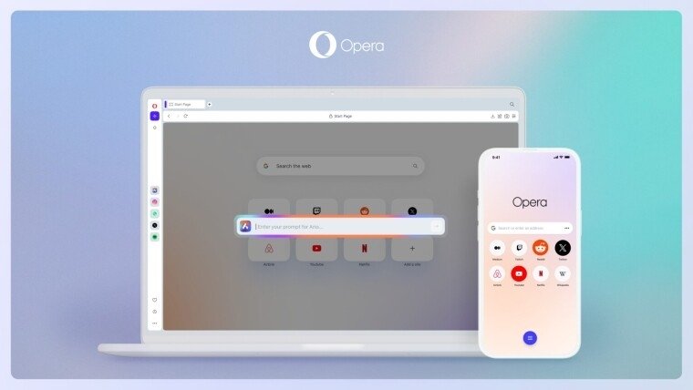 Opera lança nova funcionalidade para testes de IA no navegador