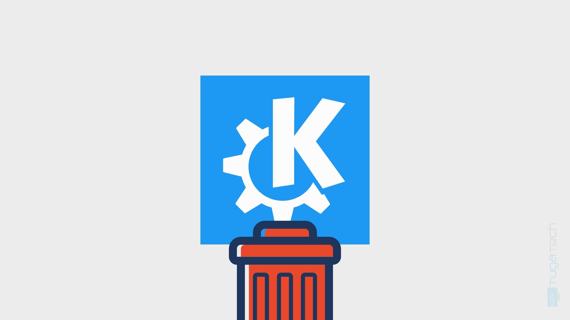 KDE em lixo