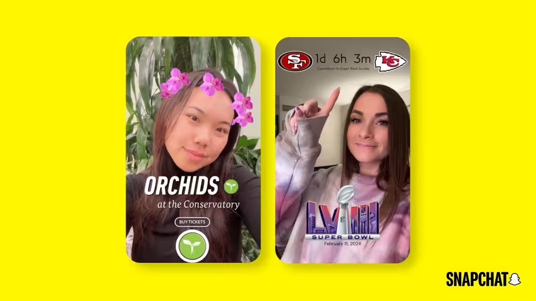 Snapchat revela filtros patrocinados para empresas