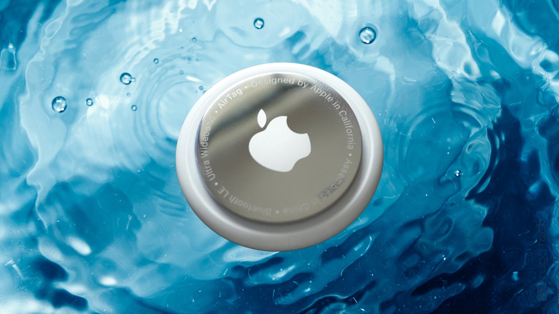 Apple airtag na água