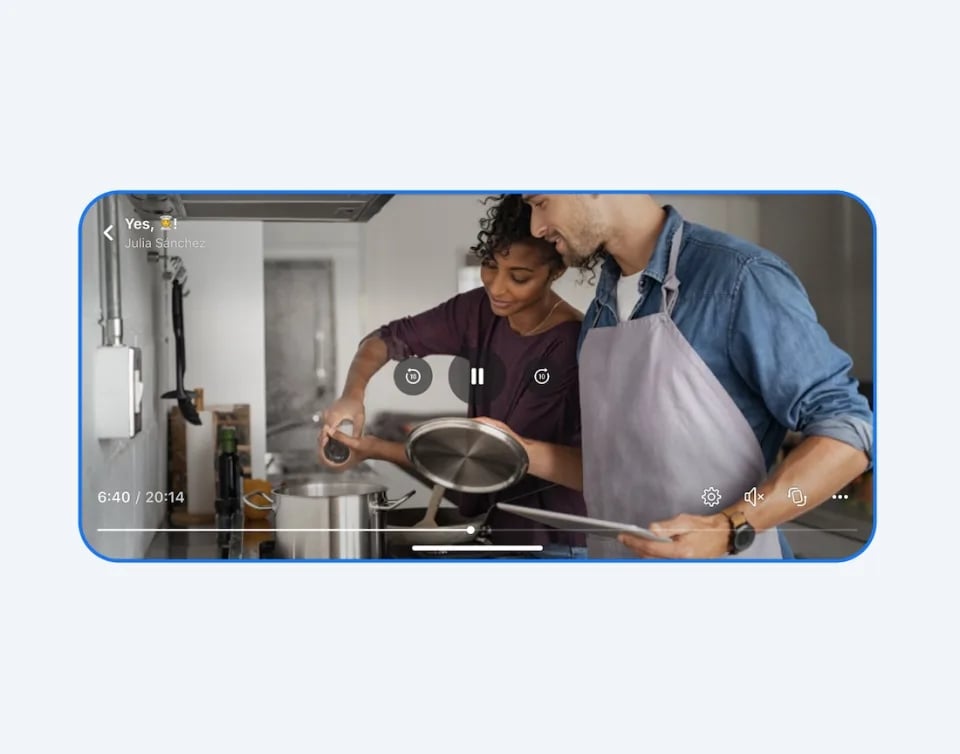 meta facebook leitor de video