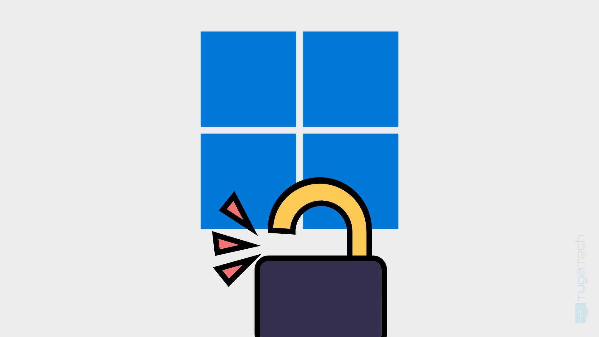 Windows logo unlocked